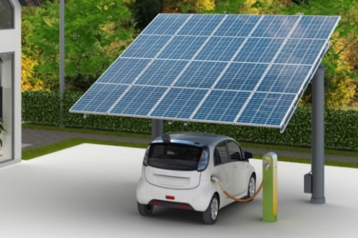 panneau photovoltaique voiture électrique