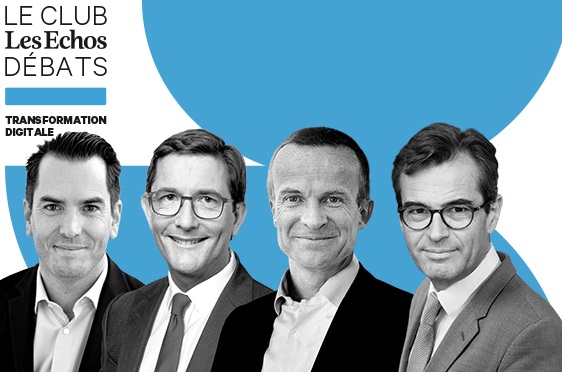 Club Les Echos Débats Prospective – Rencontre avec Frédéric Chauviré SAP, Benoit Darde Wavestone, Yann de Feraudy, Rocher et Christophe Leblanc Société Générale